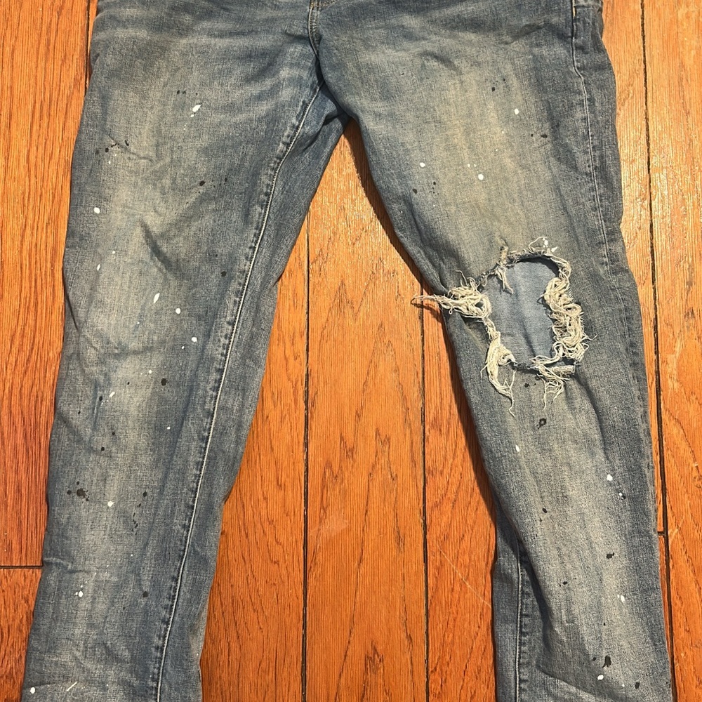 Purple brand ripped jeans